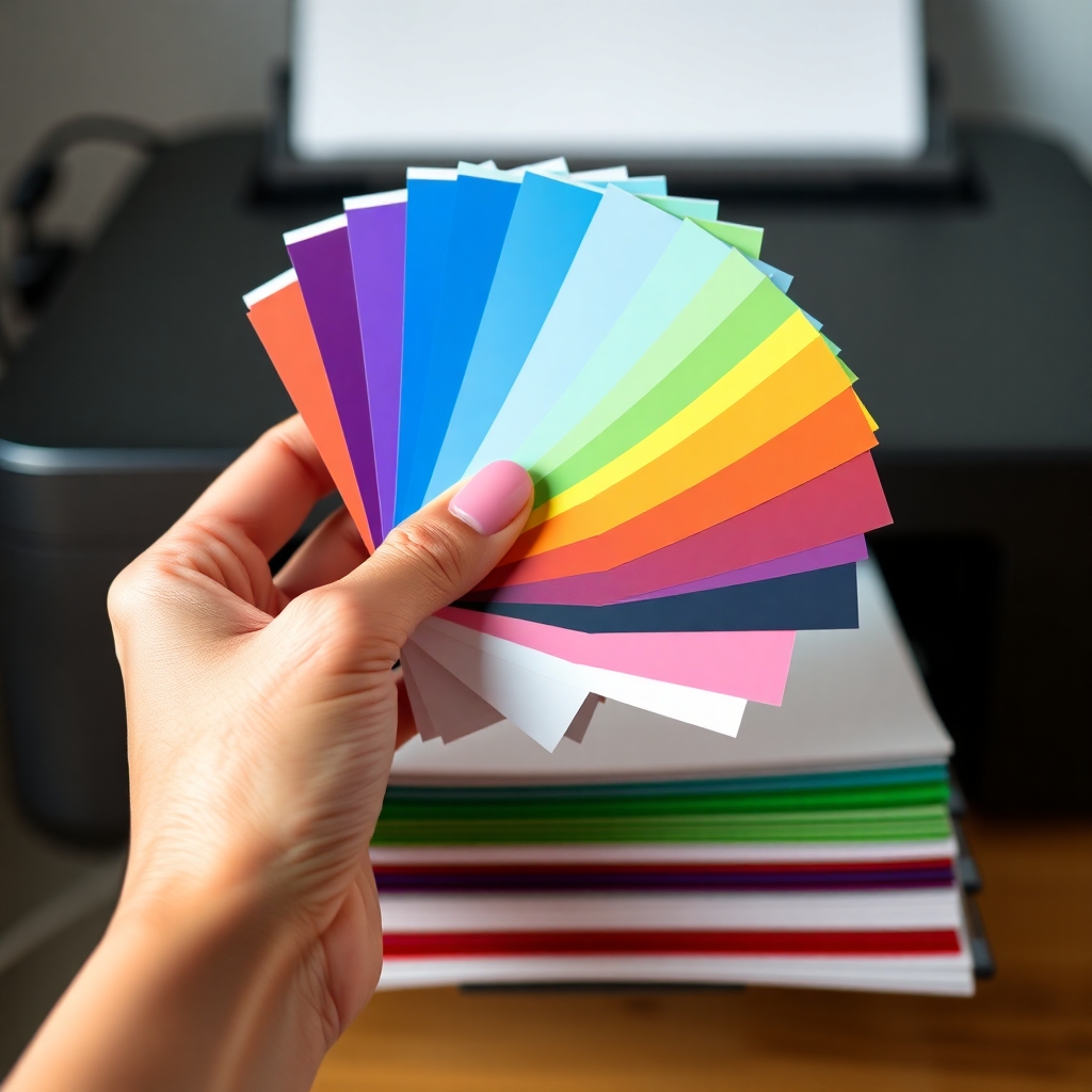 Особенности выбора цветной бумаги для печати в офисе